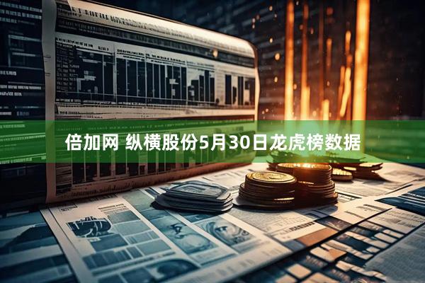 倍加网 纵横股份5月30日龙虎榜数据
