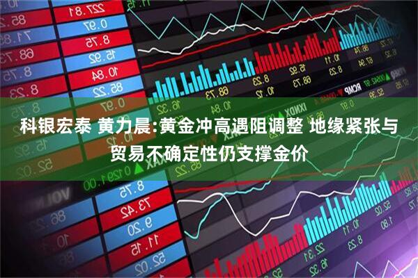 科银宏泰 黄力晨:黄金冲高遇阻调整 地缘紧张与贸易不确定性仍支撑金价